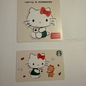 STARBUCKS HELLO KITTY GIFT CARD BUNDLE